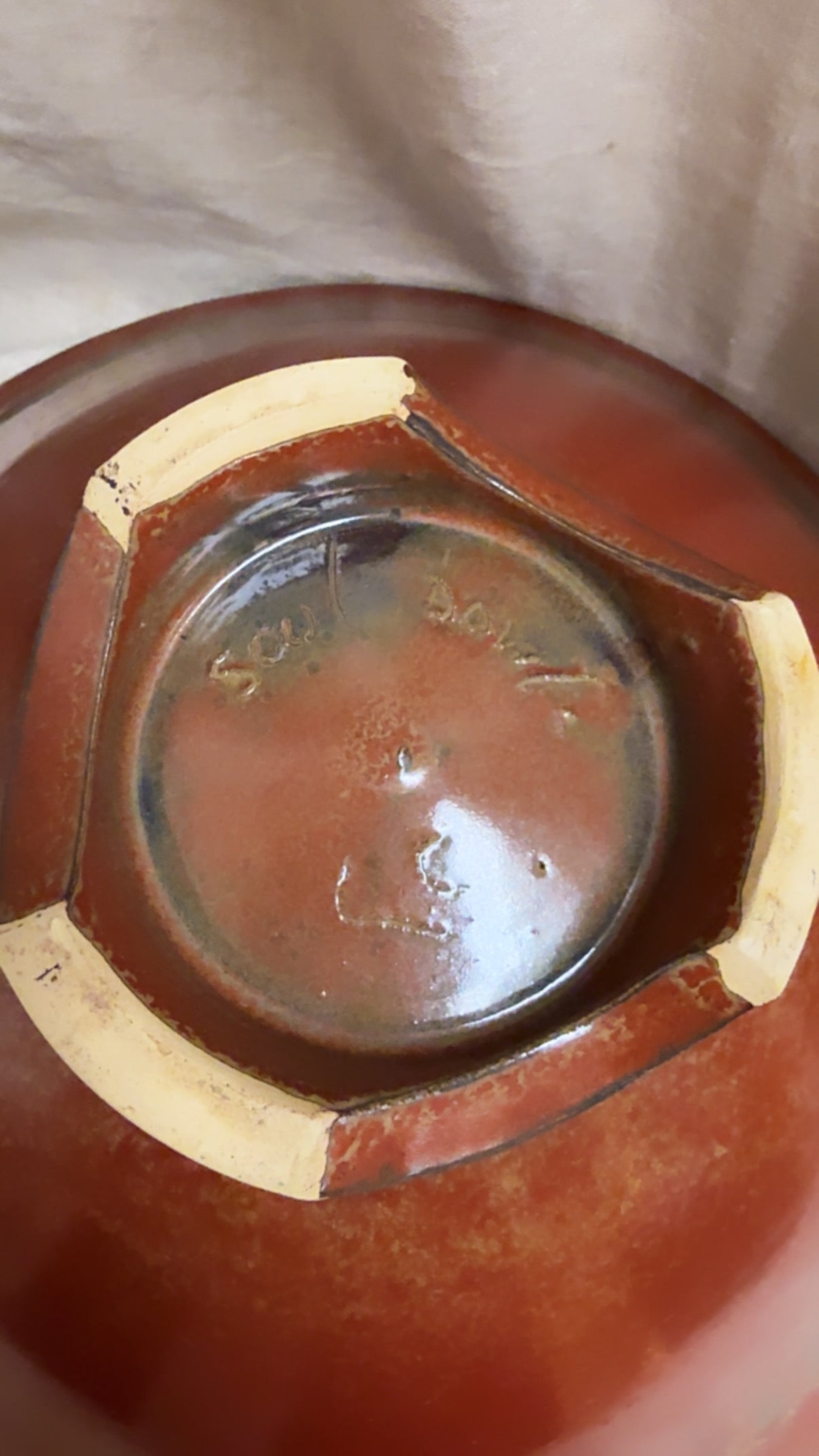 MCM Russet Glazed Bowl