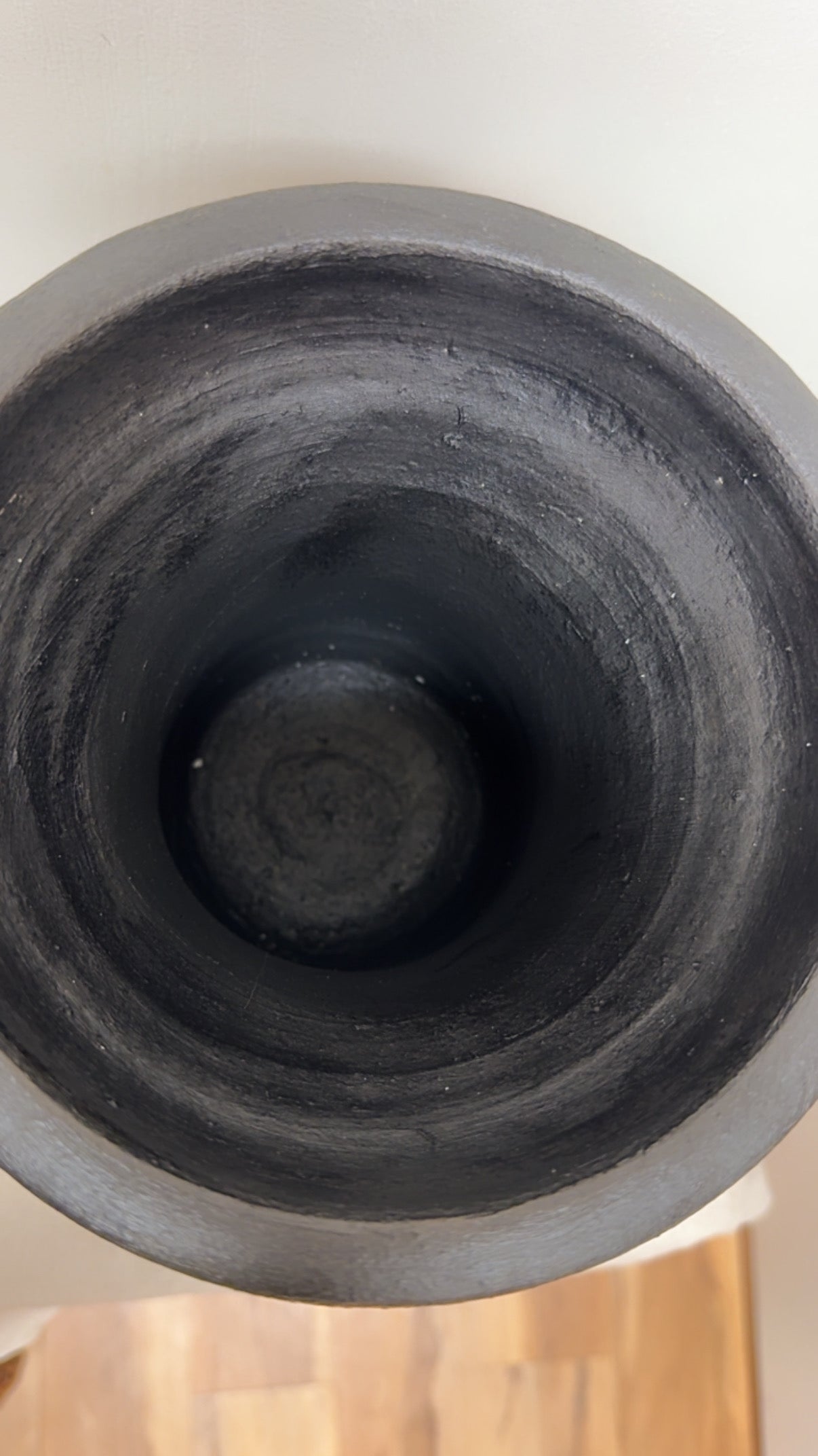 Repurposed Vintage Ribbed Urn Planter